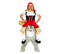 Fiestas Guirca Unisex Adult Let Me Go Wolf Costume / L Red/Grey FG1055