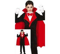 FIESTAS GUIRCA Vampire Costume Child Boy - Jumpsuit & Cape for Halloween