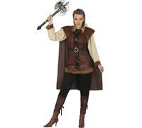 FIESTAS GUIRCA Viking Queen Fancy Dress Women - Barbarian Warrior Princess Fancy Dress Costumes for Women Size S 8-10
