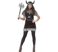 FIESTAS GUIRCA Viking Warrior Princess Fancy Dress Women - Barbarian Queen Fancy Dress Costumes for Women Size S 8-10