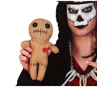 FIESTAS GUIRCA | Voodoo Doll Decoration - Prop - Brown Jute Canvas 25 cm