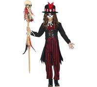 Fiestas Guirca Voodoo Girl Witch Doctor Halloween Girls Costume Age 10-12 Years