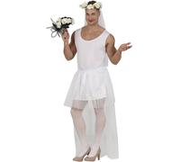 FIESTAS GUIRCA | White Bride Tutu (31.5 in) - Fancy Dress Accessory for Hen Parties and Costume Events - Ideal for Adult Women in Celebrations and Events - White