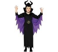 FIESTAS GUIRCA Wicked Evil Dark Fairy Fancy Dress Costume Girls 5-6 Years