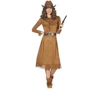 FIESTAS GUIRCA Wild Wild West Cowgirl Fancy Dress Women - Western Dress Fancy Dress Costumes for Women Size M 10-12