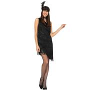 Fiestas Guirca Women's Fancy Dress Adult Charleston in Black | Size: XL Fiestas Guirca Black XL
