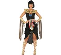 Fiestas Guirca Women's Fancy Dress Adult Egyptian Queen in Black | Size: Small Fiestas Guirca Black S