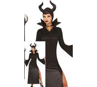 Fiestas Guirca Women's Fancy Dress Adult Evil Fairy in Black | Size: Small Fiestas Guirca Black S