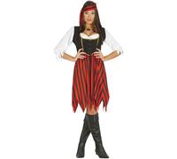 Fiestas Guirca Women's Fancy Dress Adult Overseas Pirate in Black | Size: Medium Fiestas Guirca Black M