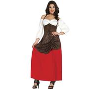Fiestas Guirca Womens/Ladies Bar Costume / 14 UK - 16 UK Brown/Red FG339