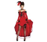Fiestas Guirca Womens/Ladies Can-Can Costume SetS Red/Black FG1236
