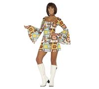 Fiestas Guirca Womens/Ladies Disco Costume DressL Multicoloured FG667