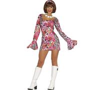 Fiestas Guirca Womens/Ladies Disco Night Costume8 UK - 10 UK Multicoloured FG14