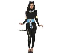 Fiestas Guirca Womens/Ladies Egyptian cat Costume Set10 UK - 12 UK Black/Blue F