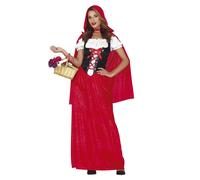 Fiestas Guirca Womens/Ladies Hooded Costume SetL Red/White FG646