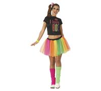 Fiestas Guirca Womens/Ladies I love 80's Costume FG1025