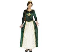 Fiestas Guirca Womens/Ladies Medieval Queen Costume Dress8 UK - 10 UK Green/Beig