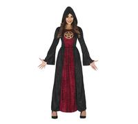 Fiestas Guirca Womens/Ladies Ritual Hooded Costume Set / L Red/Black FG242
