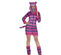 Fiestas Guirca Womens/Ladies Tabby Cat Costume SetS Lilac/Pink FG1242