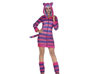 Fiestas Guirca Womens/Ladies Tabby Cat Costume SetS Lilac/Pink FG1242