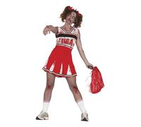 Fiestas Guirca Womens/Ladies Zombie Cheerleader Costume DresXL Red/White FG951