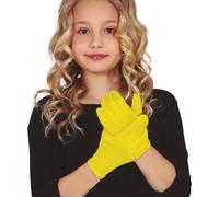 FIESTAS GUIRCA | Yellow Children's Gloves (6.7 in) - Fancy Dress Accessory for Devils and Demons - Ideal for Halloween, Carnival and Fancy Dress Parties - Unisex for Kids - Yellow