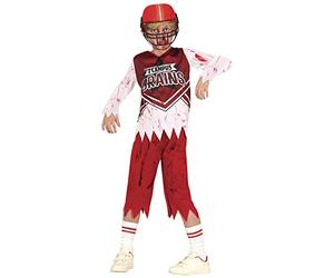 FIESTAS GUIRCA Zombie Quarterback Costume - Bloody Rugby Football Player Uniform - Halloween Kids Costume for Boys 3-4 Years