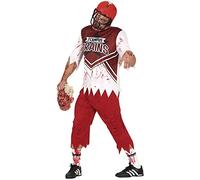 FIESTAS GUIRCA Zombie Quarterback Halloween Costume for Men - American Football Rugby Mens Fancy Dress Costumes Adult Size L 42-44