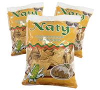 Fiestas Totopos Corn Tortilla Chips 400g (Pack of 3) / Mexican Corn Chips for Nachos, Dips & Salsas