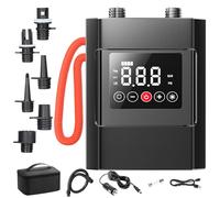 FIETODK 12000mAh Sup Electric Pump，Rechargable SUP Pump，20PSI Electric Paddle Board Pump with 6 Nozzles for Inflatable Stand Up Paddle Boards, Boats, Water Sports