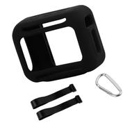 Fieuaah Case for GO 5 Loudspeaker with 2 Straps, Black | Soft Open Frame Case Shell with 2 Straps and Carabiner for Hiking Carry Daily Use, Backpack Clip Carry Use Daily