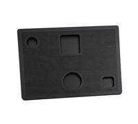 Fieuaah Desktop Phone Film Alignment Pad with Camera Opening Grip, Black | Texture and Flat Placement Guidance for Repair Table
