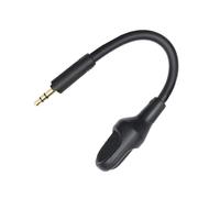 Fieuaah Gaming Headset Replacement Boom Microphone for V2 Models | 3.5 Mm Stepped Connector, Flexible Black Boom, Online Team Communication