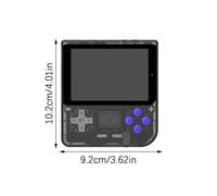 Fieuaah Source Retro Gaming Handheld 3.5 Inch IPS, Black 64G | Screen Emulator Ready Console with Shoulder Buttons for Travel Downtime Play