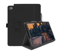FIEWESEY for HiGrace C10 Tablet Case,PU Leather Folio Folding Stand Protective Case with Pencil Holder&Wrist Strap Case for Lville LVEC10/Lville C10/Freeski/HotLight 2024 10 inch Tablet (Black)