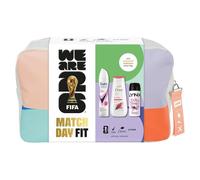 FIFA Match Day Fit Women’s Grooming Gift Set with Anti Perspirant Body Wash, Body Spray and Limited Edition Wash Bag Three Piece Self Care Kit for Her Inspired by Official FIFA Football Style