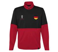 Fifa Men's Football Jersey Shirt Fleece World Cup 2022 Germany, Black, S