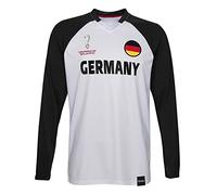 FIFA Official World Cup 2022 Classic Long Sleeve, Mens, Germany, Medium White/Black