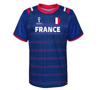 FIFA Official World Cup 2022 Classic Short Sleeve, Mens, France, X-X-Large Blue