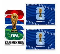 FIFA World Cup 2026 Official Licensed USA Car Decal Pack - 3PCS Waterproof Vinyl Soccer Stickers for Car Windows, Laptop & Luggage,Great Gift for Soccer Fans