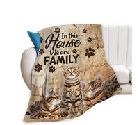 fifbird Flannel Fleece Blanket Bengal Cats Cute Bengal Cat Decor Super Cozy Plush Lightweight Soft Plush Animals Gifts For Cat Lovers Girls Boys Kids Women Men ofa Be Blankets