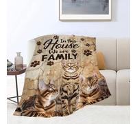 fifbird Flannel Fleece Blanket Bengal Cats Cute Bengal Cat Decor Super Cozy Plush Lightweight Soft Plush Animals Gifts For Cat Lovers Girls Boys Kids Women Men ofa Be Blankets