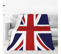 fifbird Flannel Fleece Blanket Cute Union Jack UK Flag Soft Comfy s for Bed Couch Sofa Office Camping Throw Blankets
