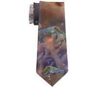 fifbird Galaxy Zen Wisdom Owl All Over Neck Tie