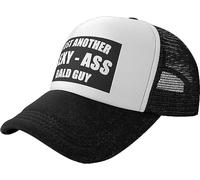 fifbird Just Another Sexy-Ass Bald Guy Mesh Back Trucker Cap Baseball Cap Black