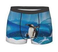 fifbird Men's Boxer Penguin Classic Style Hipster Four Seasons Elastic Waistband Soft Stretchy Comfortable Briefs Shorts Underwear For Men Black