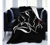 fifbird Throw Blanket Ultra Luxurious Home Blanket Flannel Fleece All Season Breathable Chair Decorative Blankets, Beauty Within The Beast 80"x60"