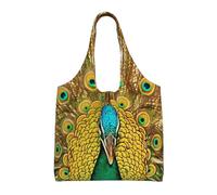 fifbird Unisex Seashells Reusable Foldable Casual Stylish Grocery Shopping Shoulder Bags Tote Bag For Beach Travel Work School