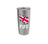 Fife Great Britain Flag British Heritage & English Pride Stainless Steel Insulated Tumbler