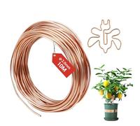 FIFIBANG 10 Metres Pure Copper Wire, 2 mm, T2 Bare Copper Cable, Craft Wire, Jewellery Wire, Coil, Winding Wire, Copper Wire for Electrical Culture, Gardening, Welding, Electrical Engineering, DIY